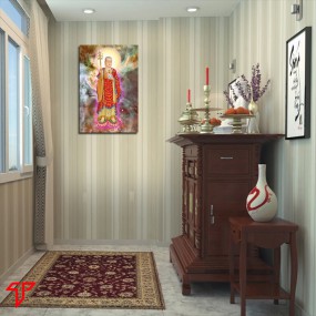 Tranh phật giáo treo phòng thờ